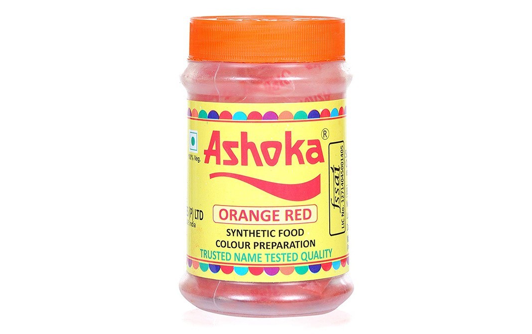 Ashoka Orange Red, Synthetic Food Colour Preparation   Jar  80 grams
